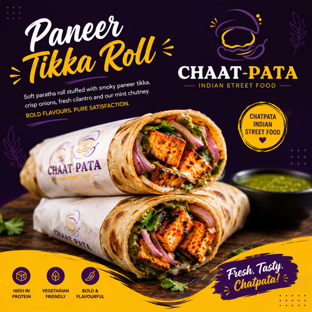 Paneer Kathi Roll.